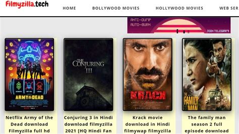 Movies of 400MB, 480p, 720p and 1080p qaulity can be downloaded from this website. . Filmyzilla com bollywood hollywood hindi dubbed movies filmyzilla